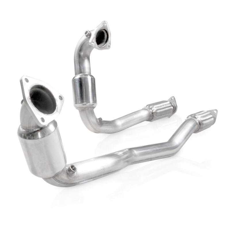 Stainless Works 2010-18 Ford Taurus SHO V6 Downpipe High-Flow Cats - Image 2