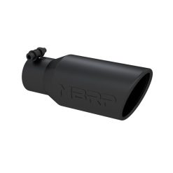 Alternative view of MBRP Universal Angled Rolled End Tip 4in OD / 2-3/4in Inlet / 10in Length - Black