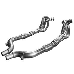 Alternative view of Kooks 15-24 Ford Mustang GT/Dark Horse V8 5.0L 1-7/8in SS Headers w/ GREEN Catted Connection Pipe