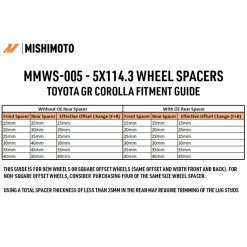 Mishimoto Wheel Spacers - 5x114.3 - 60.1 - 35 - M12 - Black - Image 2