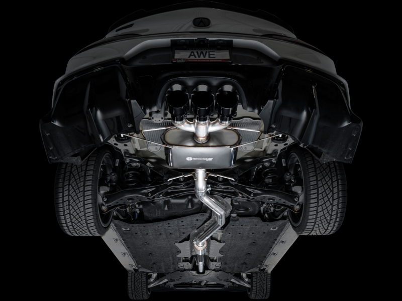 AWE Tuning 2024 Acura Integra Type S DE5 FWD Touring Edition Exhaust w/ Triple Diamond Black Tips - Image 19