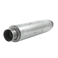 Alternative view of MBRP Universal Quiet Tone Muffler 4in Inlet/Outlet 24in Body 6in Dia 30in Overall Aluminum