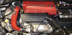 Alternative view of Injen 15-19 Fiat Abarth 1.4L Turbo 4Cyl Wrinkle Red Short Ram Intake w/MR Tech