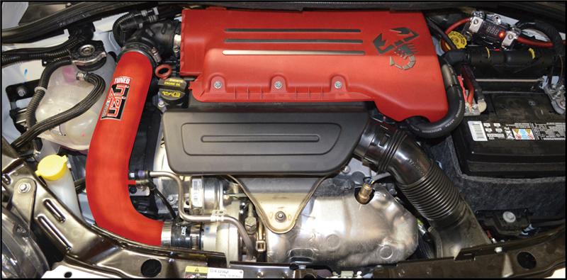 Injen 15-19 Fiat Abarth 1.4L Turbo 4Cyl Wrinkle Red Short Ram Intake w/MR Tech - Image 2