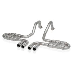 Alternative view of Stainless Works 1997-04 Corvette C5 2-1/2in Axleback Quad Rolled Edge Tips