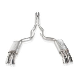 Alternative view of Stainless Works 18+ Ford Mustang GT Redline Cat-Back Performance Connect H-Pipe w/ Active Valves