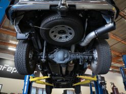 aFe Large Bore-HD 5 IN 409 SS DPF-Back Exhaust System w/Black Tip 20-21 GM Truck V8-6.6L - Image 6