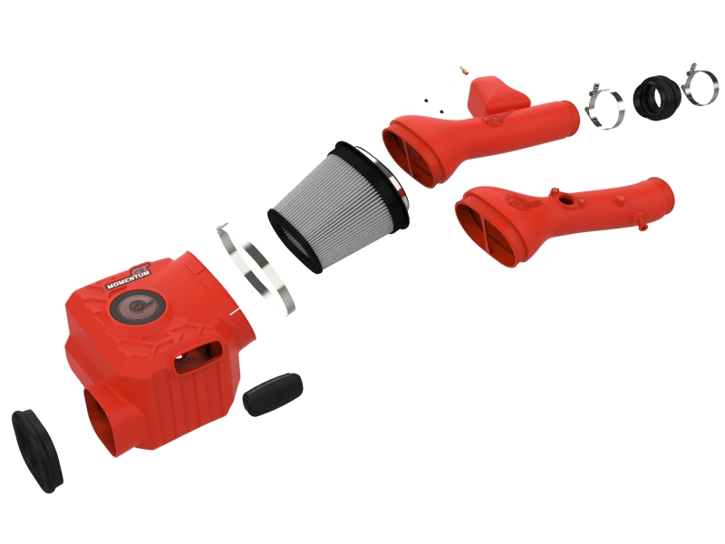 Momentum GT Red Edition Cold Air Intake System w/ Pro DRY S Filter Toyota FJ Cruiser 07-23 V6-4.0L - Image 2