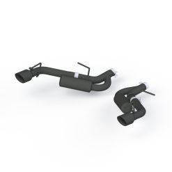 Alternative view of MBRP 16-19 Chevrolet Camaro 2.5in Black Coated Non NPP Axle Back Exhaust System - 4in Dual Wall Tips
