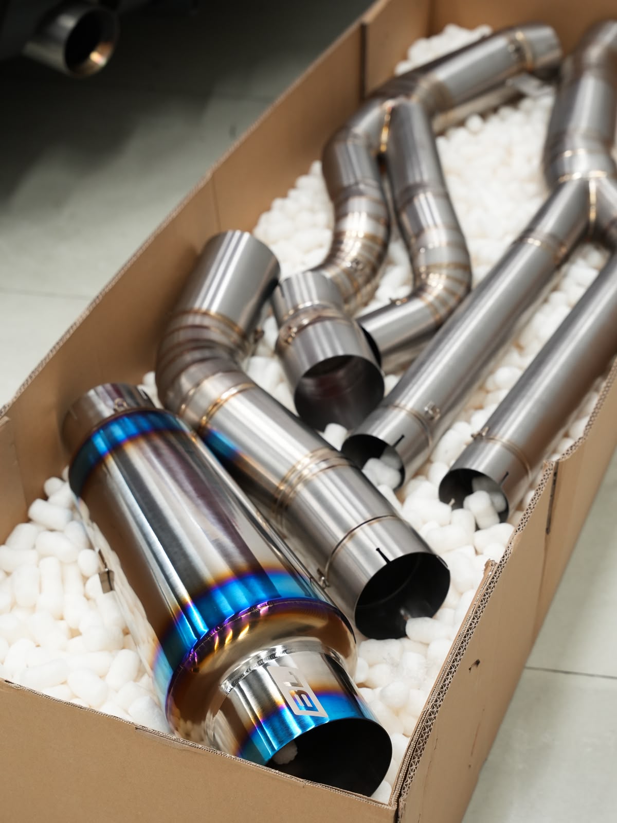 Boost Logic A90 Supra Teardrop Single 4” titanium exhaust - Image 6