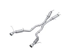 Alternative view of MBRP 2012+ Jeep Grand Cherokee SRT 6.4L 3in Dual Rear Exit Aluminized Catback Exhaust - T304 Tips