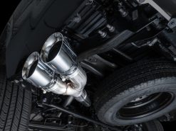 AWE 0FG Exhaust for 3rd Gen Toyota Tundra - Dual Chrome Silver Tips - Image 4