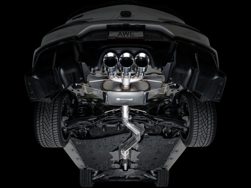 AWE Tuning 2024 Acura Integra Type S DE5 FWD Touring Edition Exhaust w/ Triple Chrome Silver Tips - Image 19