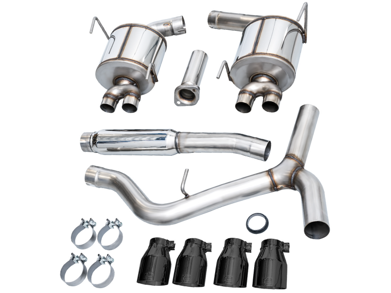AWE Tuning 2022+ VB Subaru WRX Touring Edition Exhaust - Diamond Black Tips - Image 12