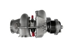Alternative view of Turbosmart Water Cooled 5862 V-Band 0.82AR Internally Wastegated TS-2 Turbocharger