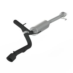 Alternative view of MBRP 10-18 Toyota 4 Runner BLK 4in O.D Tip Single Rear Exit 2.5in Cat Back Exhaust