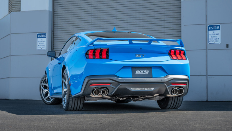 Borla 2024 Ford Mustang GT 5.0L V8 3 in S-Type Catback Non-Active Exhaust- Chrome Quad Tip - Image 3