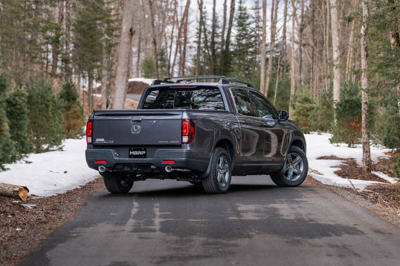 MBRP 21-22 Honda Ridgeline T304 Stainless Steel 2.5in Cat-Back - Dual Split Rear Exit - Image 3