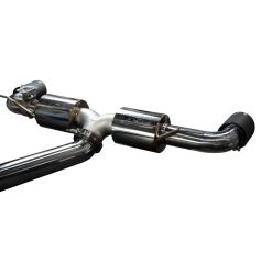 Injen 20-21 Toyota Supra 3.0L Turbo 6cyl SS Cat-Back Exhaust w/ Carbon Fiber Tips - Image 3