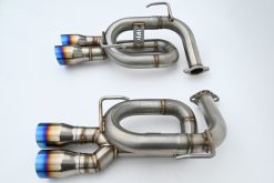 Invidia 22+ Subaru WRX Twin Loop 3.5in. Single Layer T.I Tip Axle-Back Exhaust - Image 3