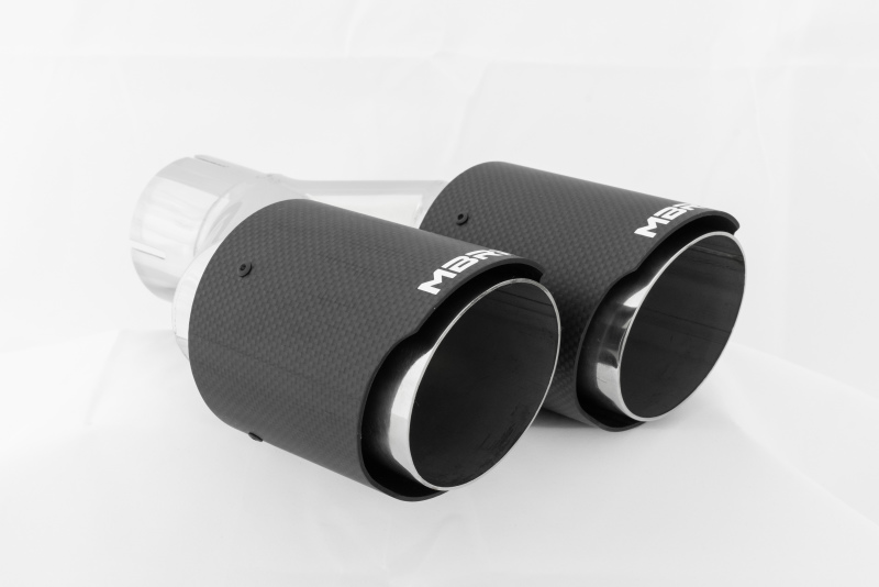 MBRP Universal Carbon Fiber Dual Tip 3.5in OD/2.5in Inlet - Image 2