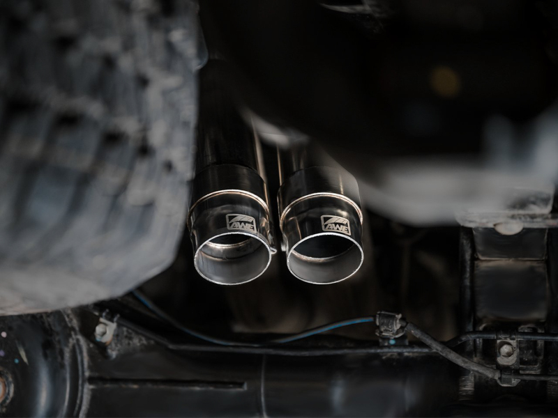AWE 2016-2022 Toyota Tacoma 0FG Exhaust with BashGuard - No Tips - Image 3