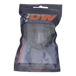 Alternative view of DeatschWerks 8AN Female Swivel 180-Degree Hose End CPE - Anodized Matte Black