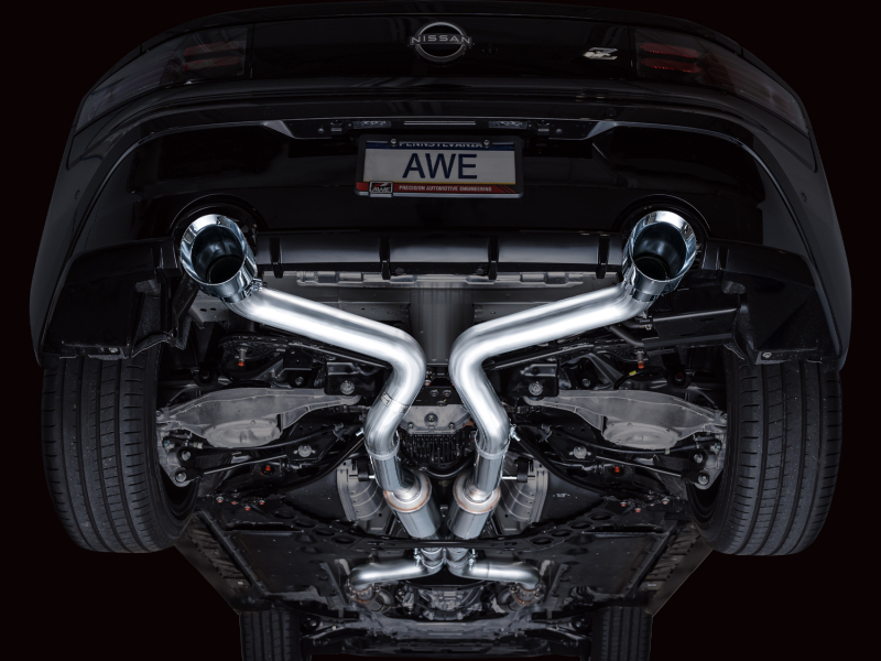 AWE 2023 Nissan Z RZ34 RWD Track Edition Catback Exhaust System w/ Chrome Silver Tips - Image 15