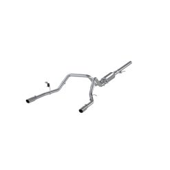 Alternative view of MBRP 14 Chevy/GMC 1500 Silverado/Sierra 4.3L V6/5.3L V8 Dual Split Rear T409 3in Cat Back Exhaust