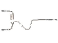 Alternative view of aFe Takeda 22-23 Hyundai Elantra N L4-2.0L (t) 3in 304 SS Cat-Back Exhaust w/ Polished Tips
