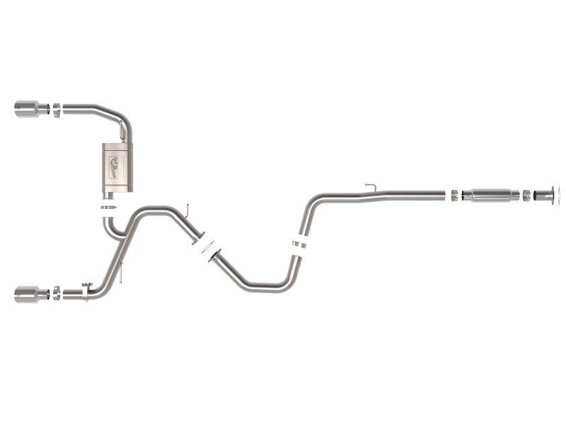aFe Takeda 22-23 Hyundai Elantra N L4-2.0L (t) 3in 304 SS Cat-Back Exhaust w/ Polished Tips - Image 2