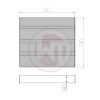 Wagner Tuning 240x251x52mm Radiator Core