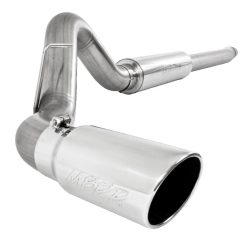 MBRP 11-13 Ford F-250/350/450 6.2L V8 Gas 4in Cat Back Single Side Alum Exhaust System - Image 3