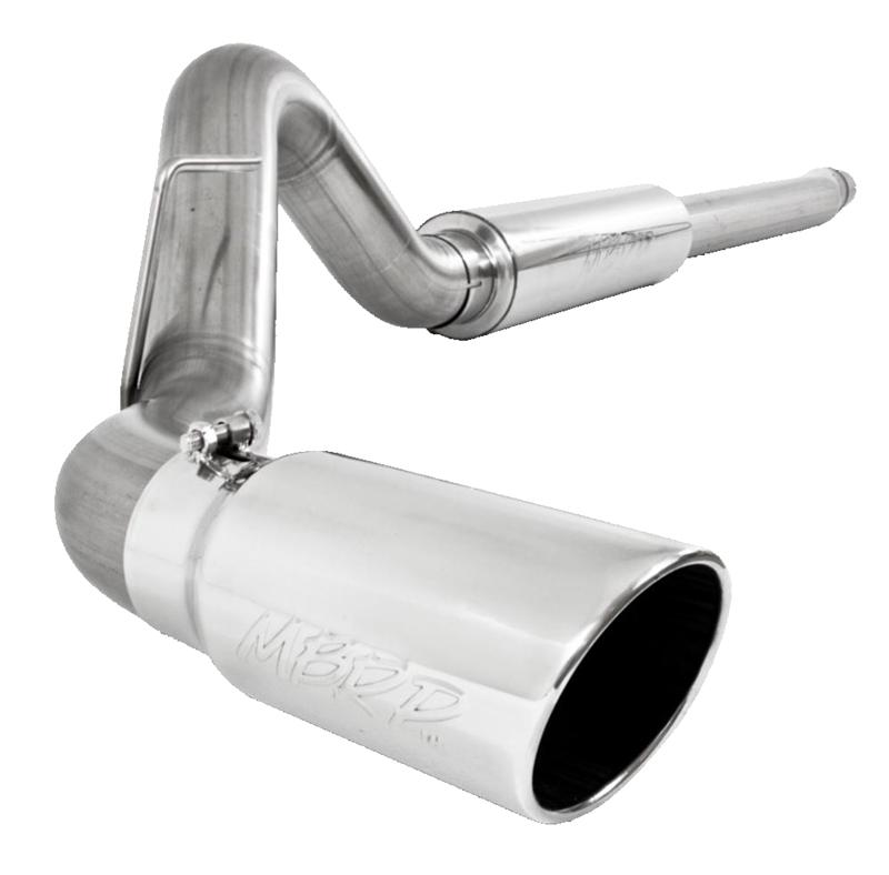 MBRP 11-13 Ford F-250/350/450 6.2L V8 Gas 4in Cat Back Single Side Alum Exhaust System - Image 3