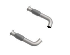 Alternative view of Kooks 15-20 Ford Mustang GT 5.0L 3in SS GREEN Catted Connection Pipes