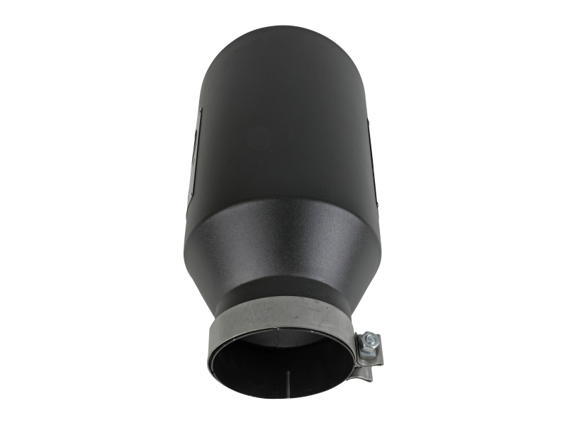 aFe Power Universal 5in Inlet 8in Outet MACH Force-XP Clamp-On Exhaust Tip - Black - Image 4