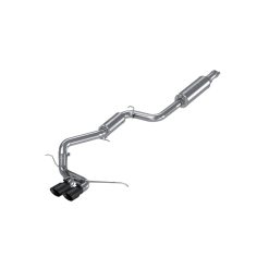 Alternative view of MBRP 13-17 Ford Focus ST 2.0L EcoBoost Dual Center Outlet T409 3in Cat Back w/ Black Tips