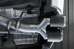 MBRP 15-19 Subaru WRX 2.0L/STI 2.5L 3in Dual Split Rear Exit w/ 3.5in CF Tips - T304 (Race Version) - Image 3