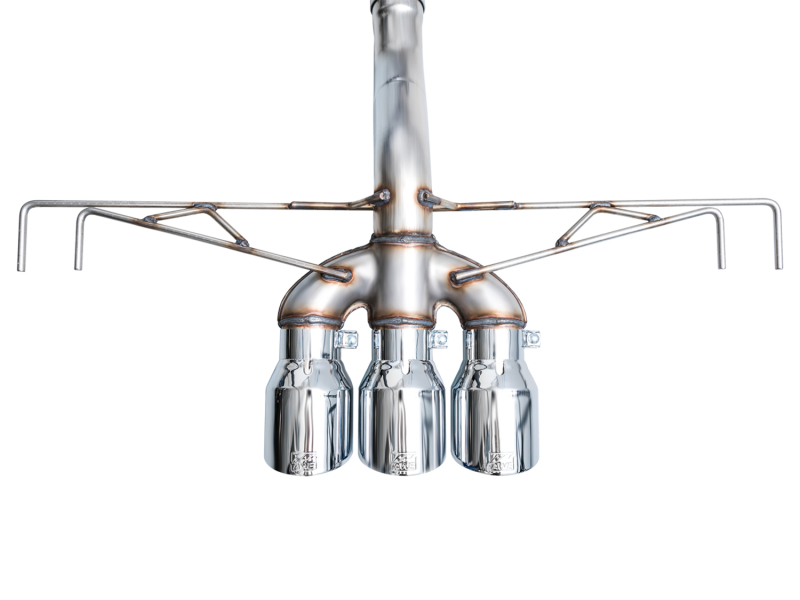 AWE Tuning 2023 Honda Civic Type R FL5 Track Edition Exhaust w/ Triple Chrome Silver Tips - Image 23