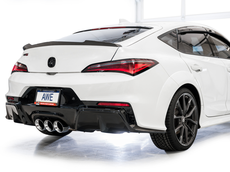 AWE Tuning 2024 Acura Integra Type S DE5 FWD Touring Edition Exhaust w/ Triple Chrome Silver Tips - Image 9