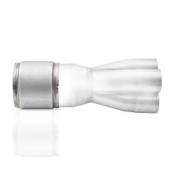 Stainless Works 4in OD 4.75in Body 5in Length Race Muffler - Image 4