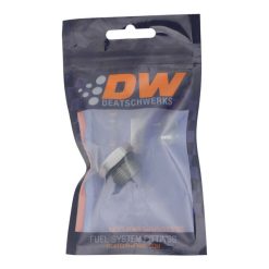 Alternative view of DeatschWerks 10AN ORB Male Plug Fitting with 1/8in NPT Gauge Port - Anodized DW Titanium