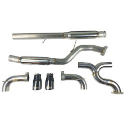 Injen 16-18 Ford Focus RS 3in Cat-Back Stainless Steel Exhaust w/ 4in Black Chrome Tips - Image 6