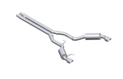 MBRP 15-17 Ford Mustang GT 5.0 3in Cat Back Dual Split Rear Race Version 4.5in Tips - T409 - Image 3