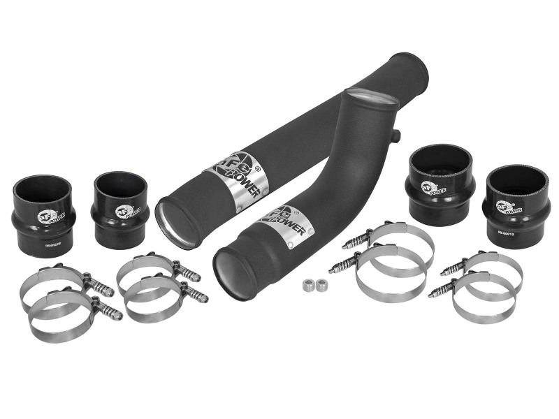 aFe BladeRunner 2.75in Hot 3.5in Cold Side Intercooler Tubes w/ Coupling Clamp Kit 10-12 Dodge 6.7L - Image 8