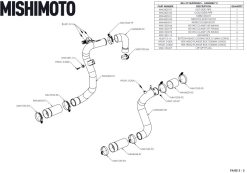 Mishimoto 21+ Bronco 2.3L High Mount INT Kit BK Core P Pipes - Image 11