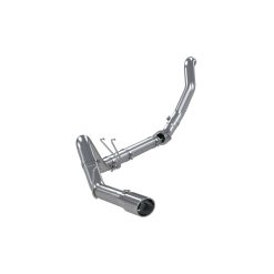 Alternative view of MBRP 08-10 Ford 6.4L F250/350/450 4 inch Filter Back Single Side Exit Aluminum and Down Pipe