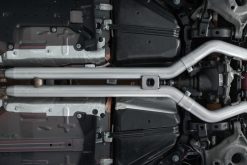 MBRP 18-19 Ford Mustang GT 5.0 3in Dual Split Rear AL Cat Back w/ Quad 4.0in Dual Wall Tips - Image 4