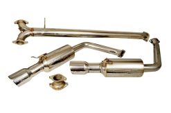 Alternative view of Injen 2011-14 Hyundai Sonata/Kia Optima 2.0L - 3inch Cat Back w/ Dual 60mm Mufflers