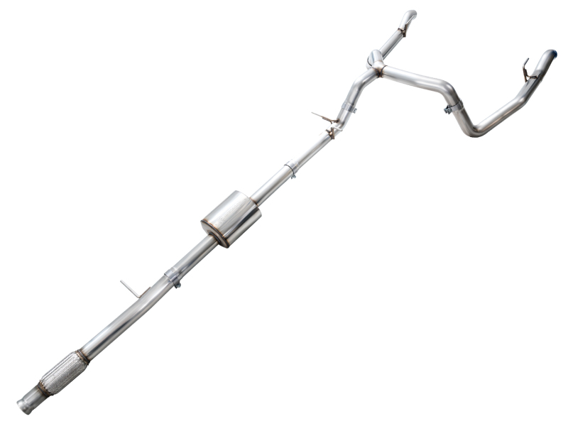 AWE 4th Gen GM 1500 5.3L 0FG Catback Split Rear Exit (w/ Bumper Cutouts) - OE Tips - Image 3